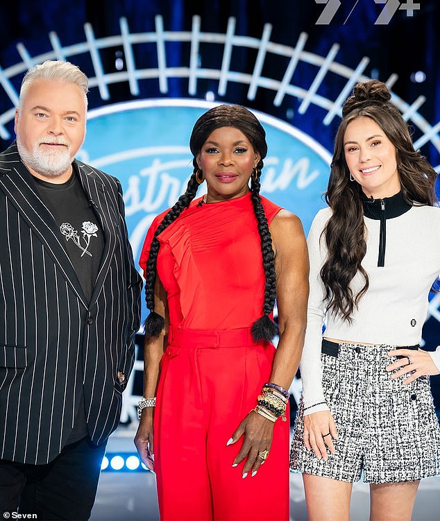 The singer currently appears as a judge on Australian Idol alongside Marcia Hines and Kyle Sandilands