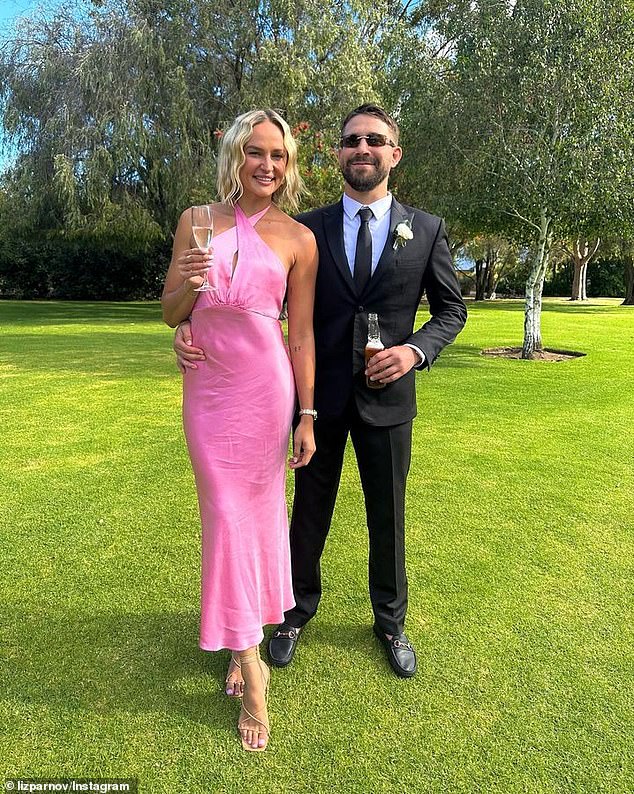 Liz Parnov is expecting her first child.  The Olympic pole vaulter shared the news that she and her StreetX entrepreneur husband Daniel Bradshaw will soon be parents.  Both shown