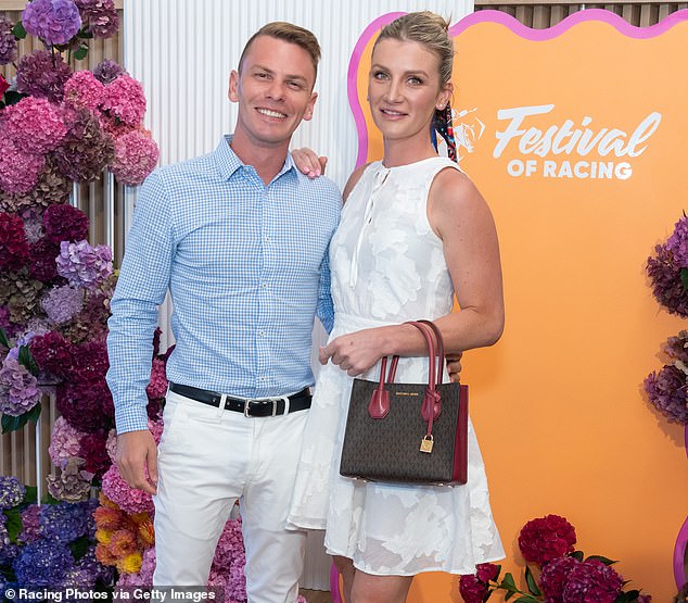 Kah and Melham were all smiles at the launch of the Melbourne Festival of Racing earlier this month