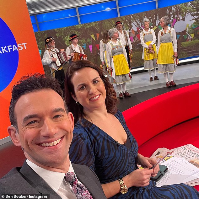 Earlier this week it was revealed that fellow presenter Ben Boulos will return to screens after his month-long absence (pictured with Nina Warhurst)