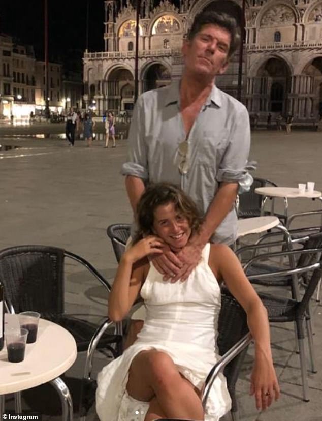 The celebrity chef, 57, tragically died last November after hanging himself following a drunken argument with his art historian girlfriend Dr Genevieve Verdigel (pictured together)