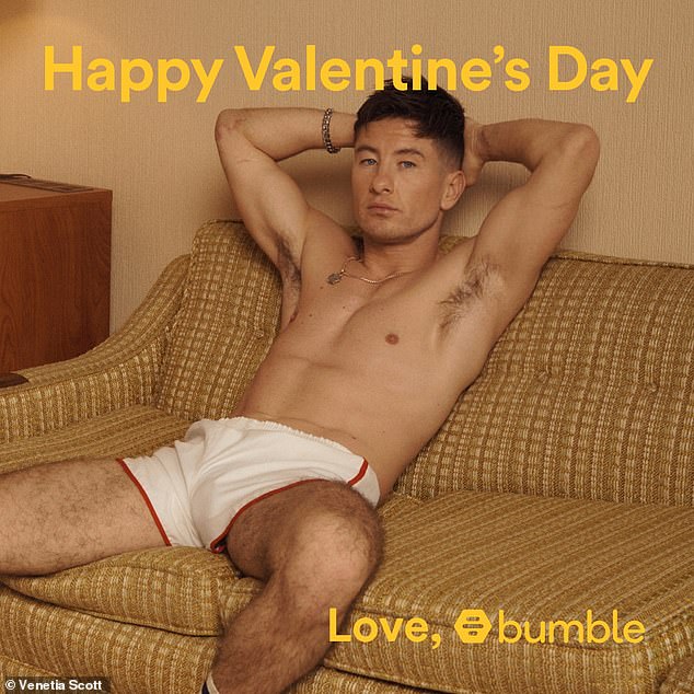 Barry Keoghan, 31, left fans Speechless as the Saltburn star stripped down to his underwear for a Bumble Valentine's Day post on Wednesday