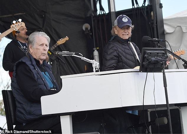 A lawsuit from the touring company for Beach Boys mastermind Brian Wilson, 81, said in the lawsuits that he suffers from dementia, according to documents obtained by The Blast;  seen in 2020 in Santa Rosa Beach, Florida