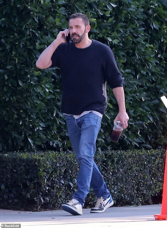 Ben Affleck and his ex-wife Jennifer Garner, both 51, reunited in LA on Wednesday when he picked up their son Samuel, 11.  The director had a tense telephone conversation.