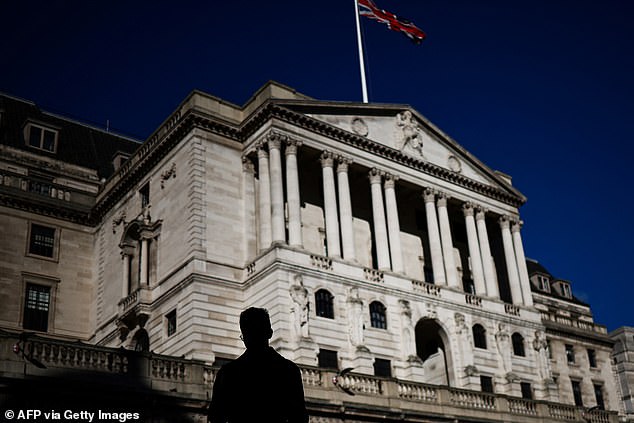 Relief: Inflation held steady at 4% in January instead of rising to 4.2%, raising hopes that the Bank of England (pictured) will be confident enough to cut rates at its May meeting