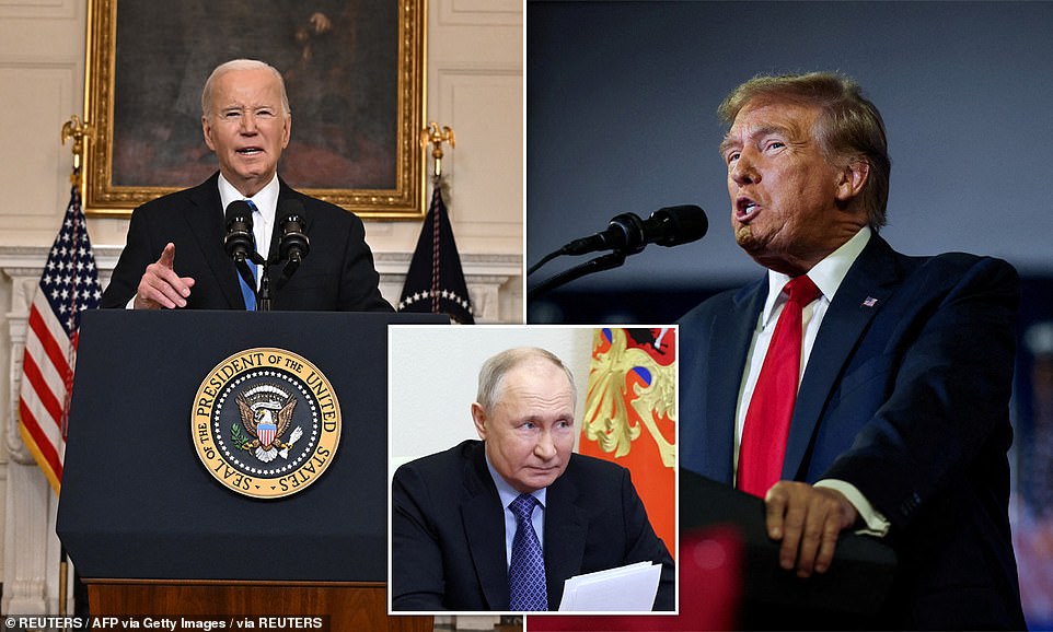 President Joe Biden delivered a blistering attack on his predecessor Donald Trump on Tuesday as he urged Republicans to back a spending bill that would send $60 billion to Ukraine for its fight against Russia.  He accused opponents of 