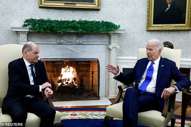 President Joe Biden will meet with German Chancellor Olaf Scholz in the Oval Office on Friday