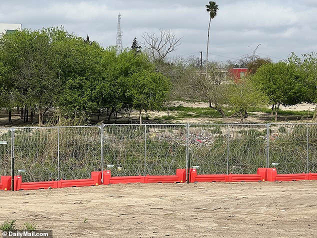 There was a lot of trash, but no sign of migrants in Rio Grande in Brownsville, Texas