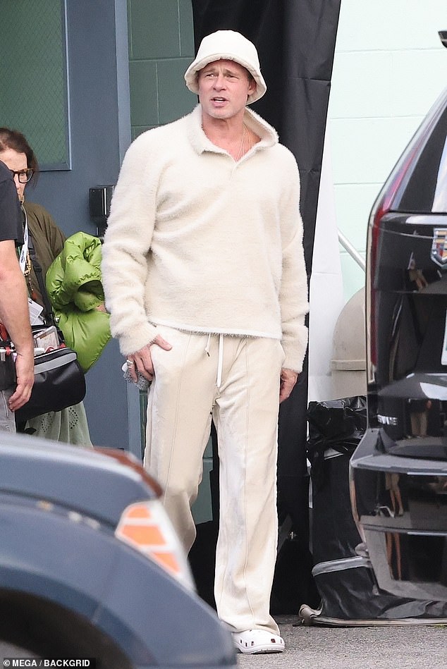 Brad Pitt cut a very youthful figure when he was seen in Florida this week wearing a Gen Z-approved ensemble