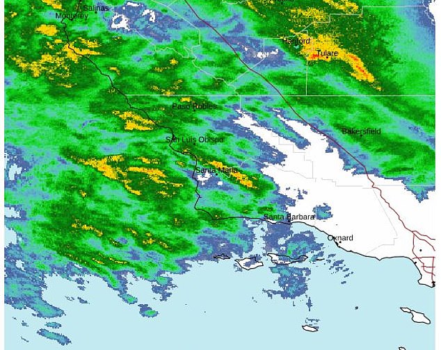 The National Weather Service has expressed concern about the possibility of persistent moderate to heavy rainfall across California Sunday through Monday