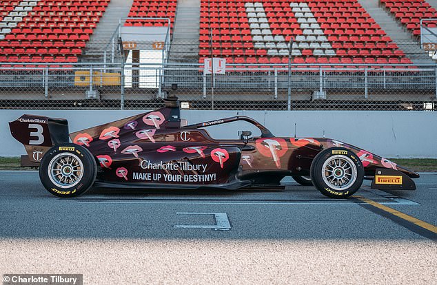 Charlotte Tilbury has made history after becoming the first ever beauty brand to sponsor a Formula 1 car