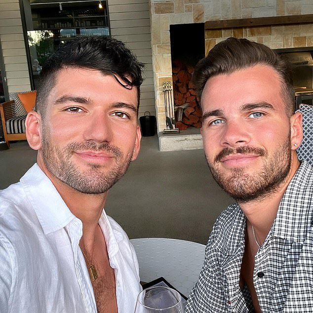Former Channel 10 presenter Jesse Baird (right) and his friend Luke Davies (left) were reportedly shot dead by Mr Baird's ex-partner and police officer Beau Lamarre-Condon