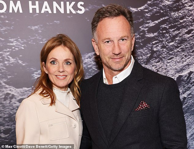 Red Bull chief Christian Horner – who is married to former Spice Girls star Geri Haliwell (L) – will reportedly face a hearing on Friday over allegations of 'controlling behaviour'