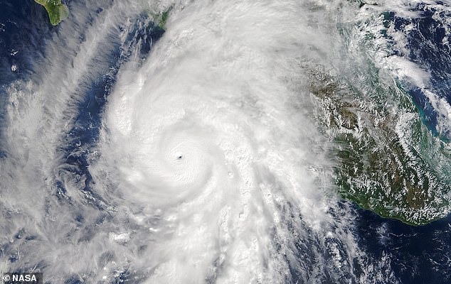 Researchers say storms are becoming so powerful due to climate change that massive hurricanes like Hurricane Patricia, pictured here over the Atlantic Ocean in 2015, should be created in a new category