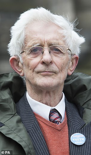 The actor plays Jim Swire in the series, a doctor who lost his daughter Flora during the 1988 Lockerbie terror attack (Jim pictured in 2015)