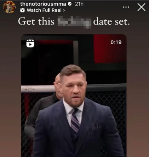 The 35-year-old is clearly desperate for an announcement about his next fight