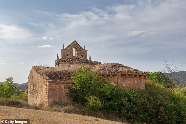 The couple bought the land that became the abandoned village of Bárcena de Bureba, about 200 kilometers north of Madrid.