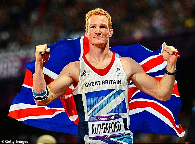 Greg Rutherford, 37, has revealed he is considering competing in his third Olympic Games after his success on Dancing On Ice (pictured at the 2012 London Olympics)