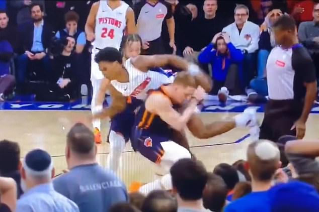 Williams was furious about a last-second no-call on Pistons power forward Ausar Thompson