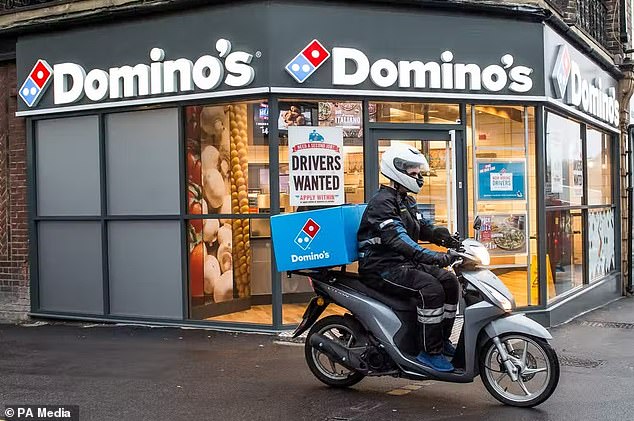 The Domino's store has apologized to the customer and refunded her money.  Domino's has reminded all its stores of its 'rigorous food safety procedures' (stock image from a Domino's store)