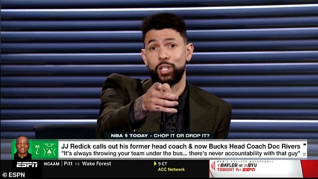 Austin Rivers defended his father Doc after JJ Redick accused him of not being responsible