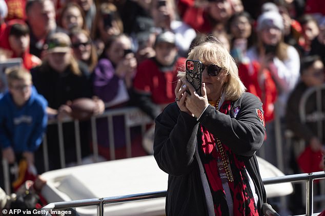 Donna Kelce was returned to Arrowhead Stadium after a shooting occurred Wednesday