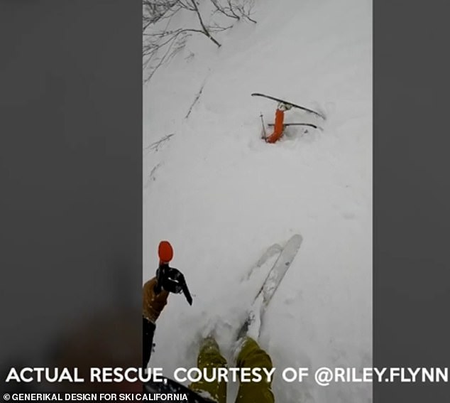 Footage has been captured of skiers and mountain enthusiasts Francis Zuber and Riley Flynn