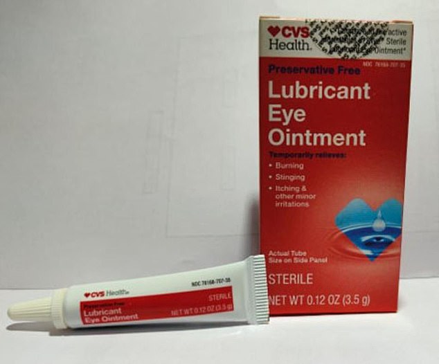 Eye drops being recalled include the eye lubricant sold by CVS (pictured)