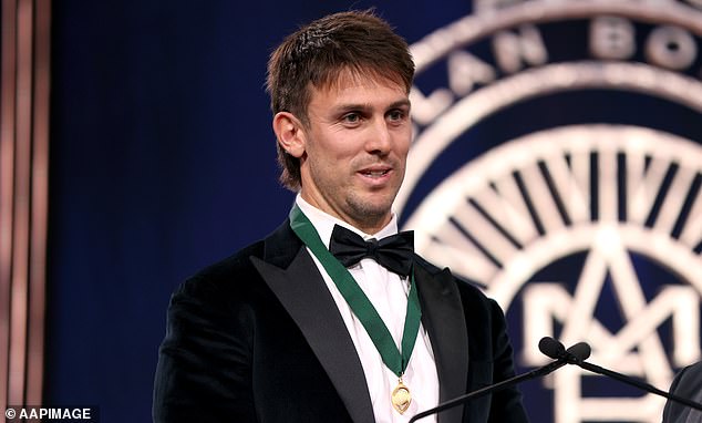 Mitch Marsh's career resurgence continued on Wednesday evening after winning the Allan Border Medal at Melbourne's Crown Casino