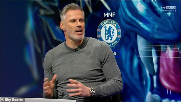 Jamie Carragher was highly critical of Man United's defense on Monday Night Football
