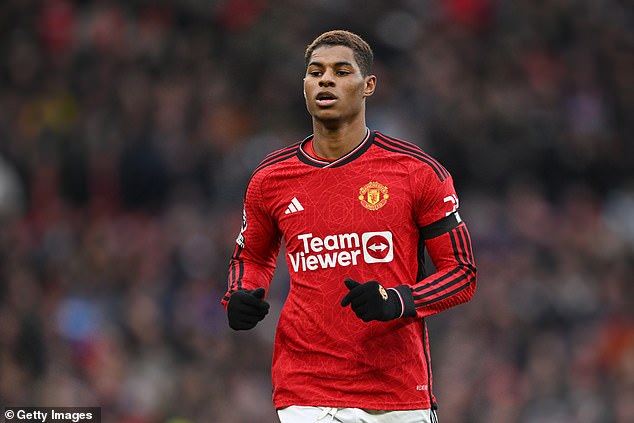 Erik ten Hag should drive to Marcus Rashford's (pictured) house to sort out the striker's discipline problems, claims Dwight Yorke