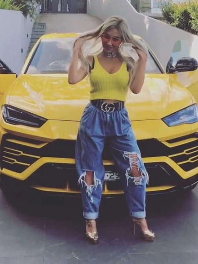 Nissy Mattar, the estranged wife of fugitive property developer Jean Nassif, has revealed the humiliating moment her iconic yellow Lamborghini (pictured) was seized while she shopped at Coles