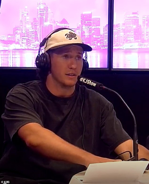 The former Manly Sea Eagles player, 24, made the confession on The Kyle and Jackie O Show, telling the hosts his partner wasn't keen on getting intimate