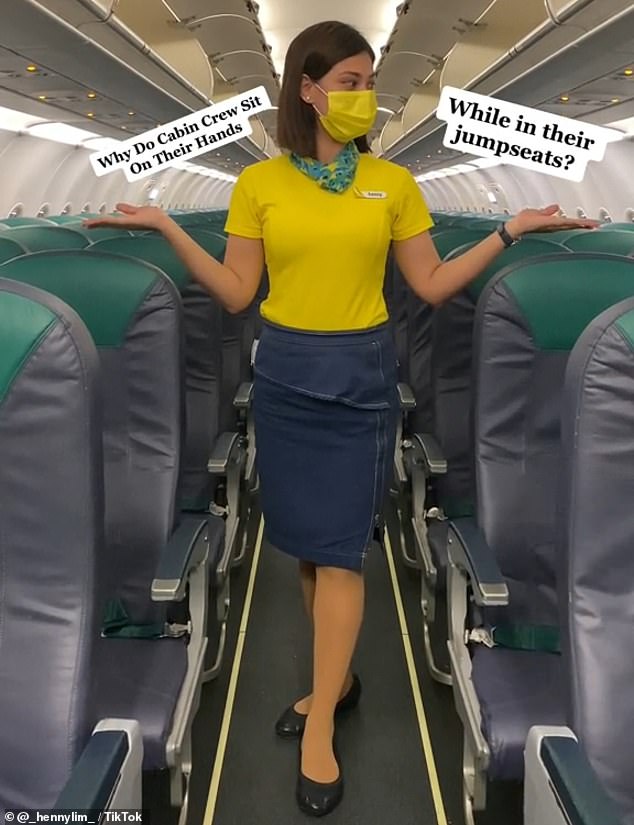 Stewardess Henny Lim works for the Philippines-based Cebu Pacific