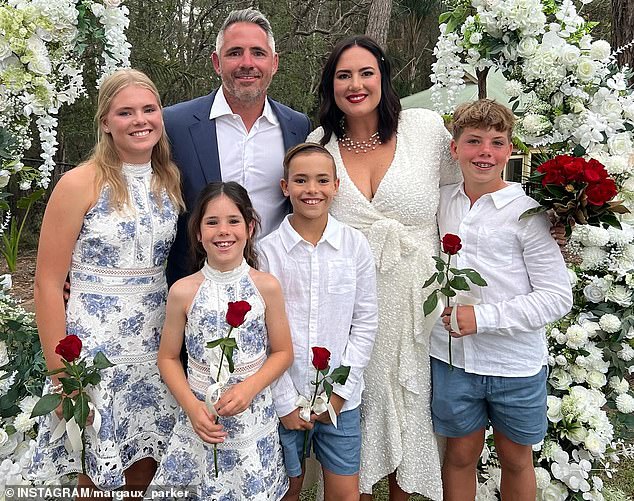 NRL legend Corey Parker (pictured with his wife and children) has revealed he has 'no doubt' he is suffering from the effects of fatal brain disease chronic traumatic encephalopathy