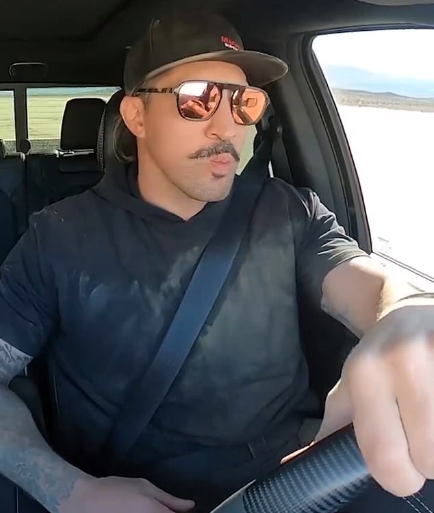 Former UFC fighter Brendan Schaub was recording some videos of himself driving his truck