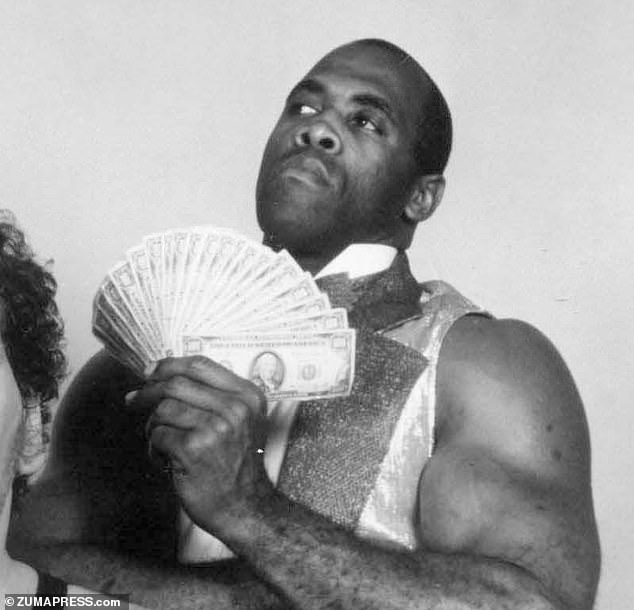 Virgil depicted during his heyday as The Million Dollar Man's bodyguard during the wrestling boom of the 1980s