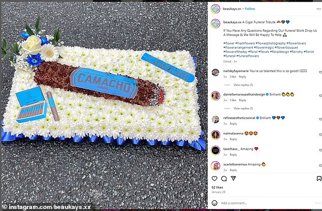 The company is also praised for its cigar-themed floral offerings