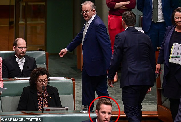 Anthony Albanese is feuding again with young Greens MP Max Chandler-Mather (circled) as the national housing crisis returns to the political conversation