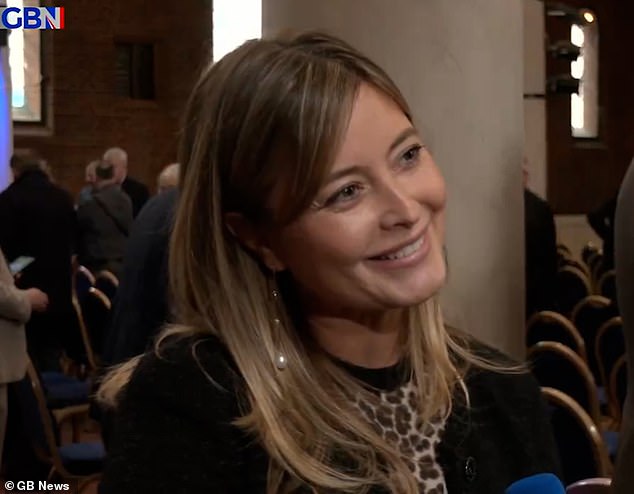 Ex-Neighbour star Holly Valance today emerged as a staunch supporter of the Tory right in a surprise appearance at the launch of a new Conservative faction