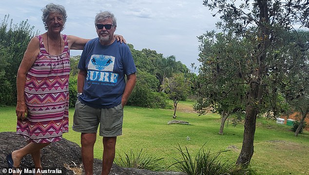 Lesley and Colin Brown have been caring for the reserve for years, mowing the grass to keep red-bellied black snakes from the adjacent national park at bay on the 3453 m² plot