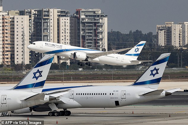 Israel's national airline El Al told local media that a flight from Phuket to Tel-Aviv's Ben-Gurion International Airport was threatened on Saturday when outside actors tried to divert the plane from its destination (FILE PHOTO: El Al Boeing 787s at Ben -Gurion airport)