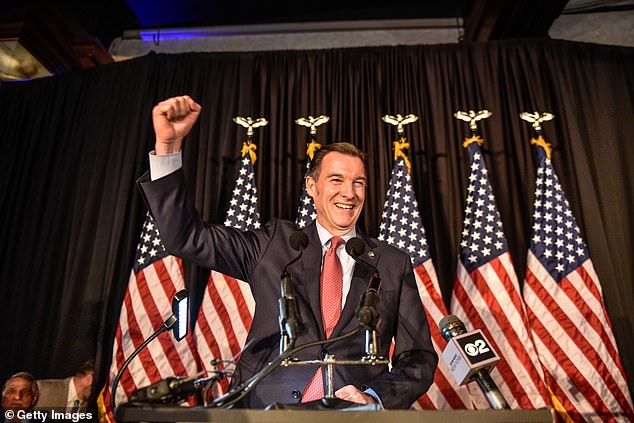 Democratic candidate Tom Suozzi celebrates his victory in the special election to replace Republican Rep. George Santos.  His victory was made possible because voters thought of Trump