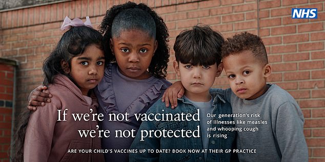 “If we're not vaccinated, we're not protected” is the compelling message at the heart of a new NHS childhood vaccination campaign