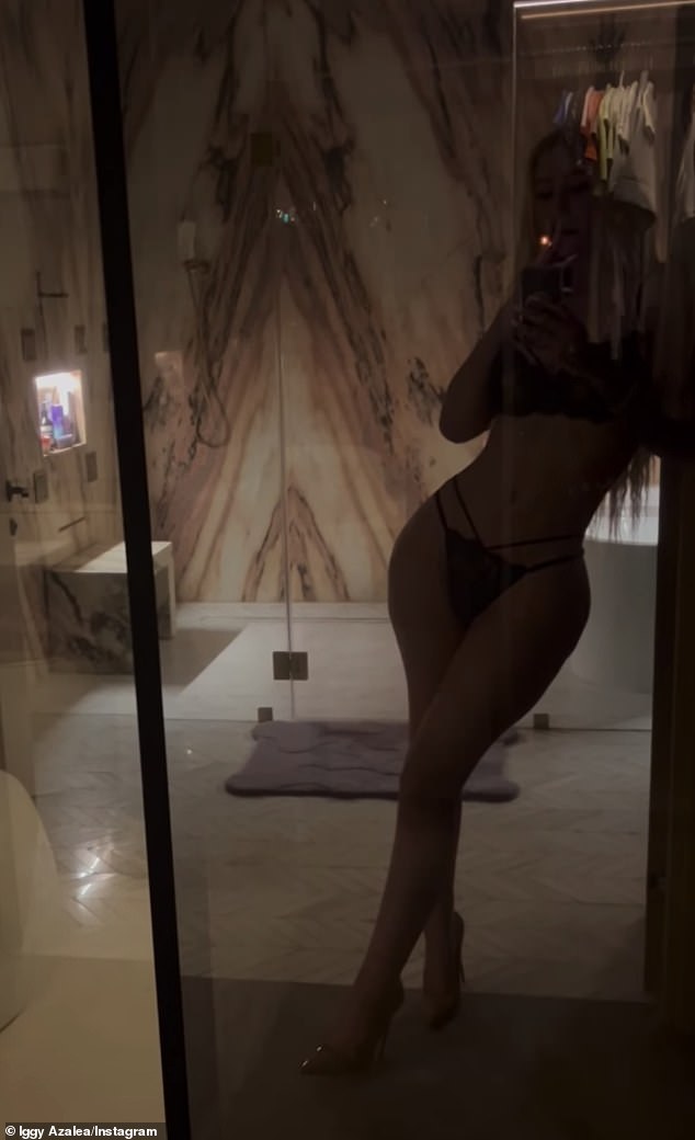 The Fancy hitmaker took to Instagram to share a racy video of her wearing lingerie as she poses in a bathroom