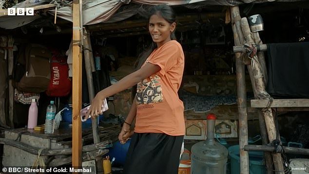 Maleesha Kharwa, who lives in an illegal squatter settlement in Bandra, dreams of earning enough money to buy a house for her family