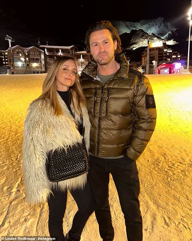 Louise Redknapp, 49, looked radiant as she took to Instagram on Saturday to share a series of photos from her ski holiday with her boyfriend Drew Michaels, 40