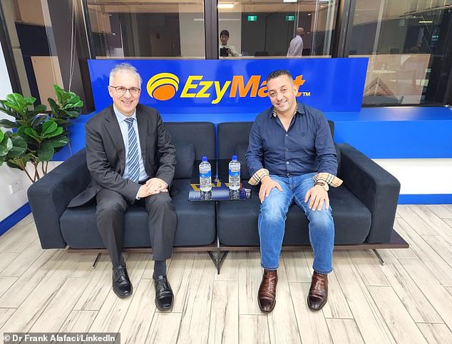 EzyMart's first store opened in Bondi Beach in 2001.  The chain now operates 450 stores in New South Wales, Queensland, the ACT, Victoria and South Australia (pictured is founder Maher Magableh on the right)