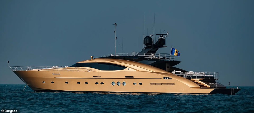 The AK Royalty is said to be one of the world's only ships of its kind with a 24kt gold paint job