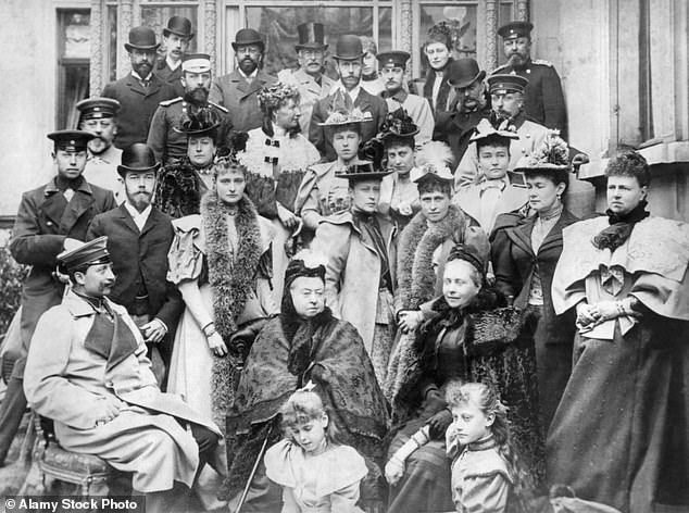 Queen Victoria with part of her extended family.  She would eventually have 38 living grandchildren